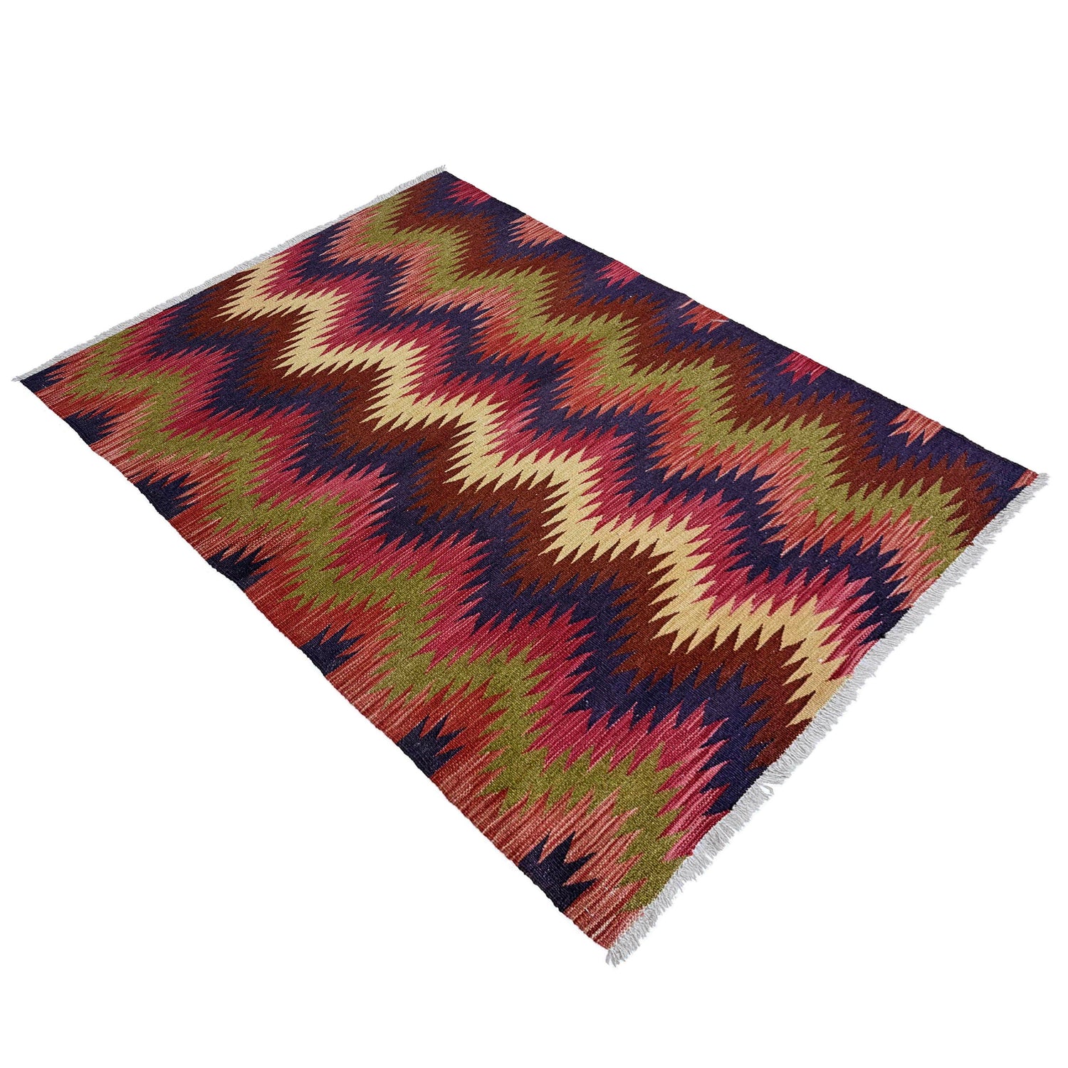 Handmade Multi Kilim Geometric 3x5 ft
