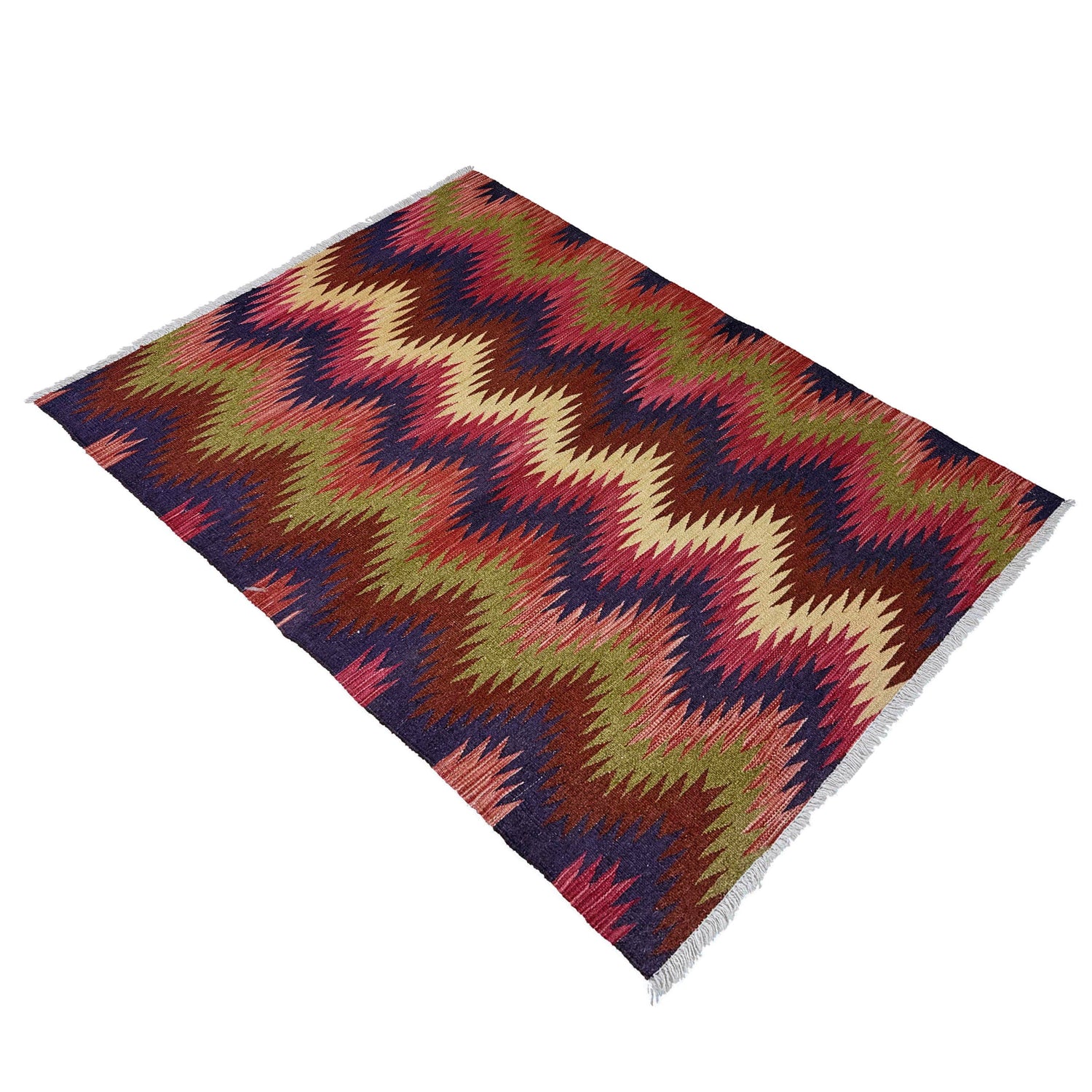 Handmade Multi Kilim Geometric 3x5 ft