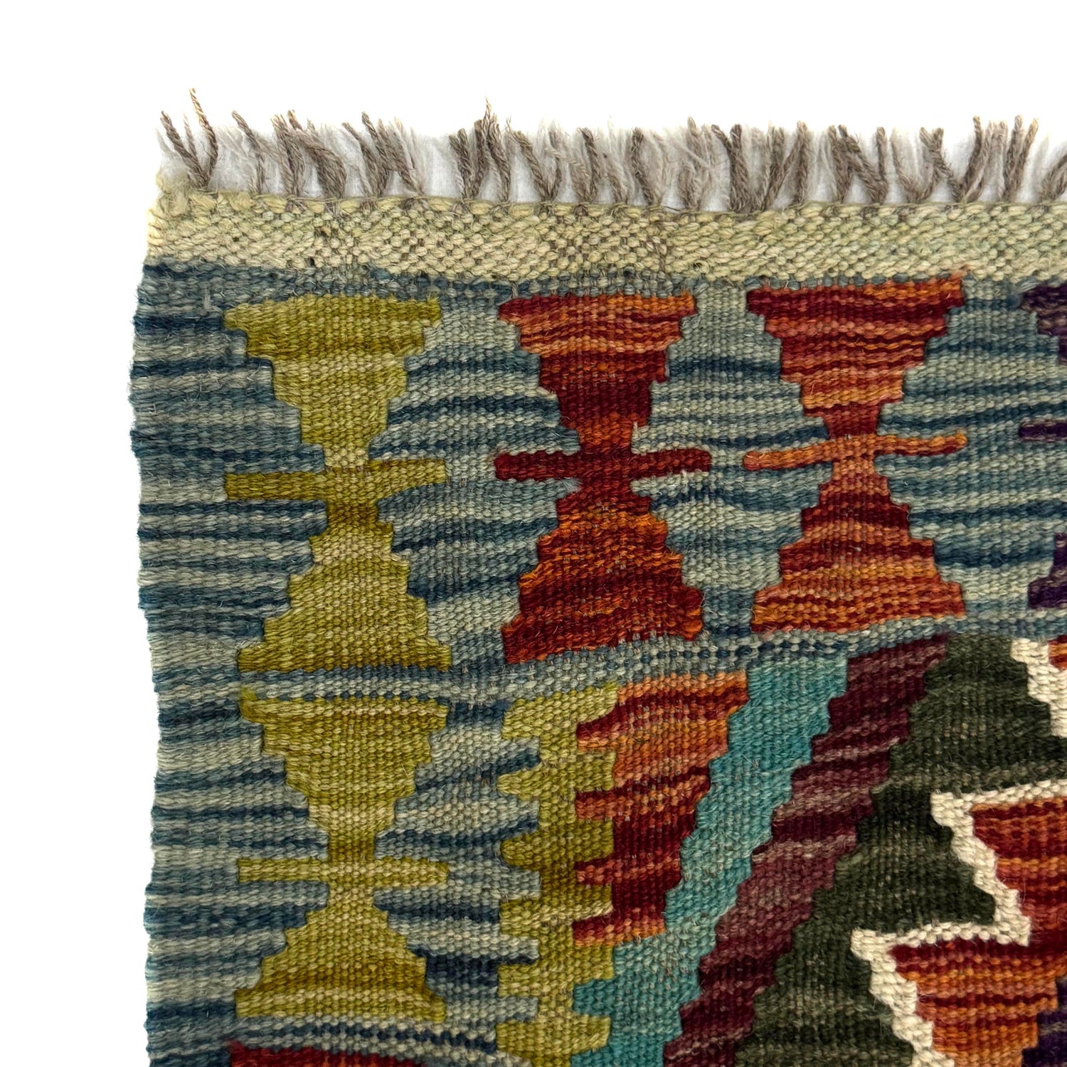 Handmade Multi Kilim Geometric 2x4 ft