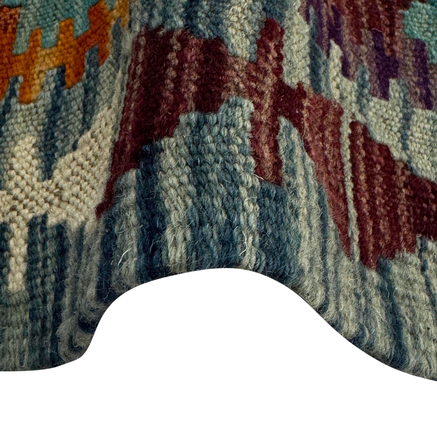 Handmade Multi Kilim Geometric 2x4 ft