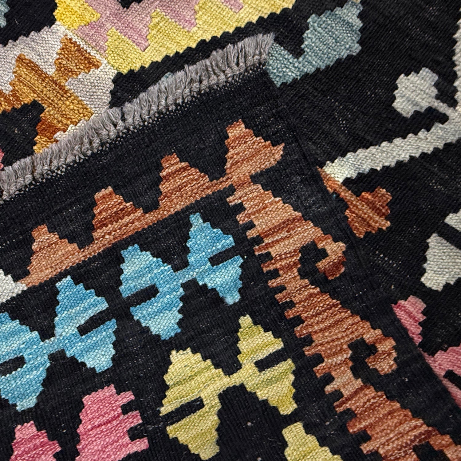 Handmade Multi Kilim Geometric 7x10 ft
