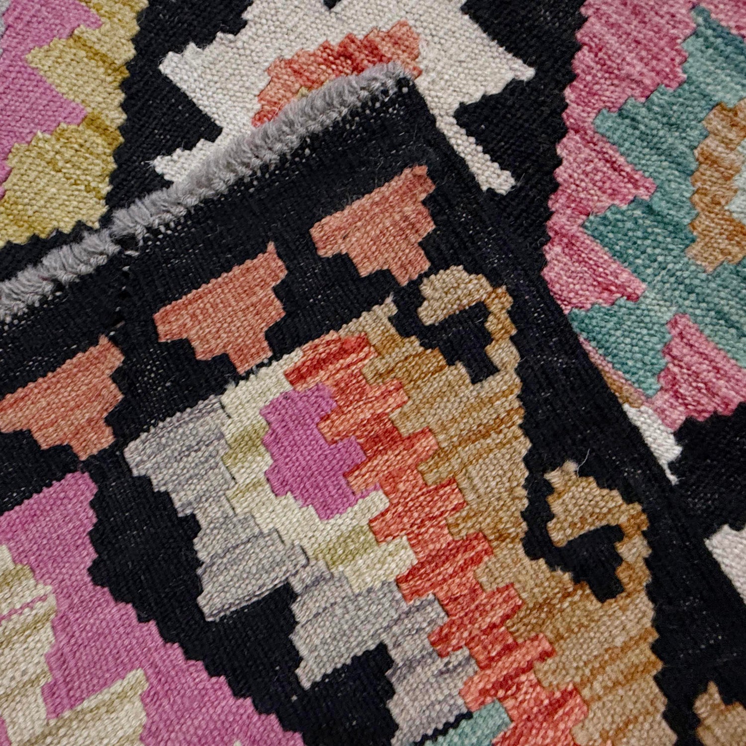 Handmade Multi Kilim Geometric 7x10 ft