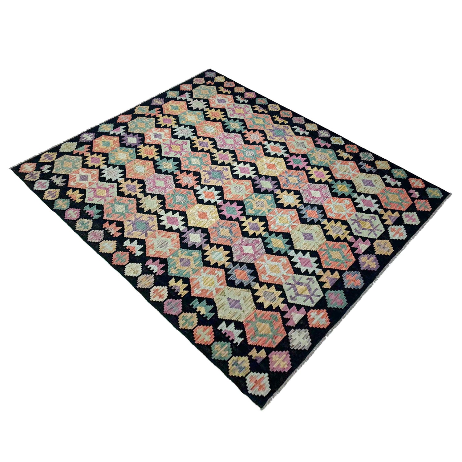 Handmade Multi Kilim Geometric 7x10 ft