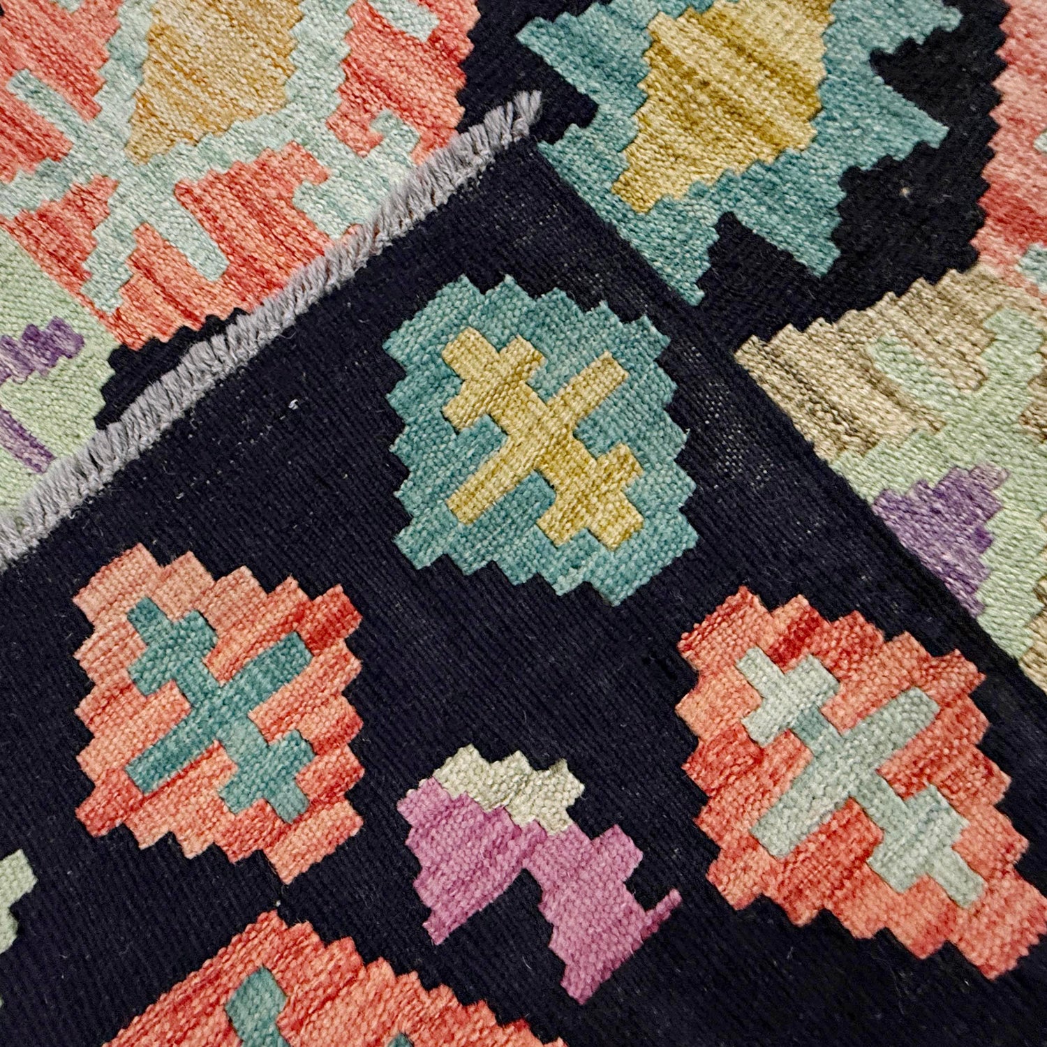 Handmade Multi Kilim Geometric 7x10 ft