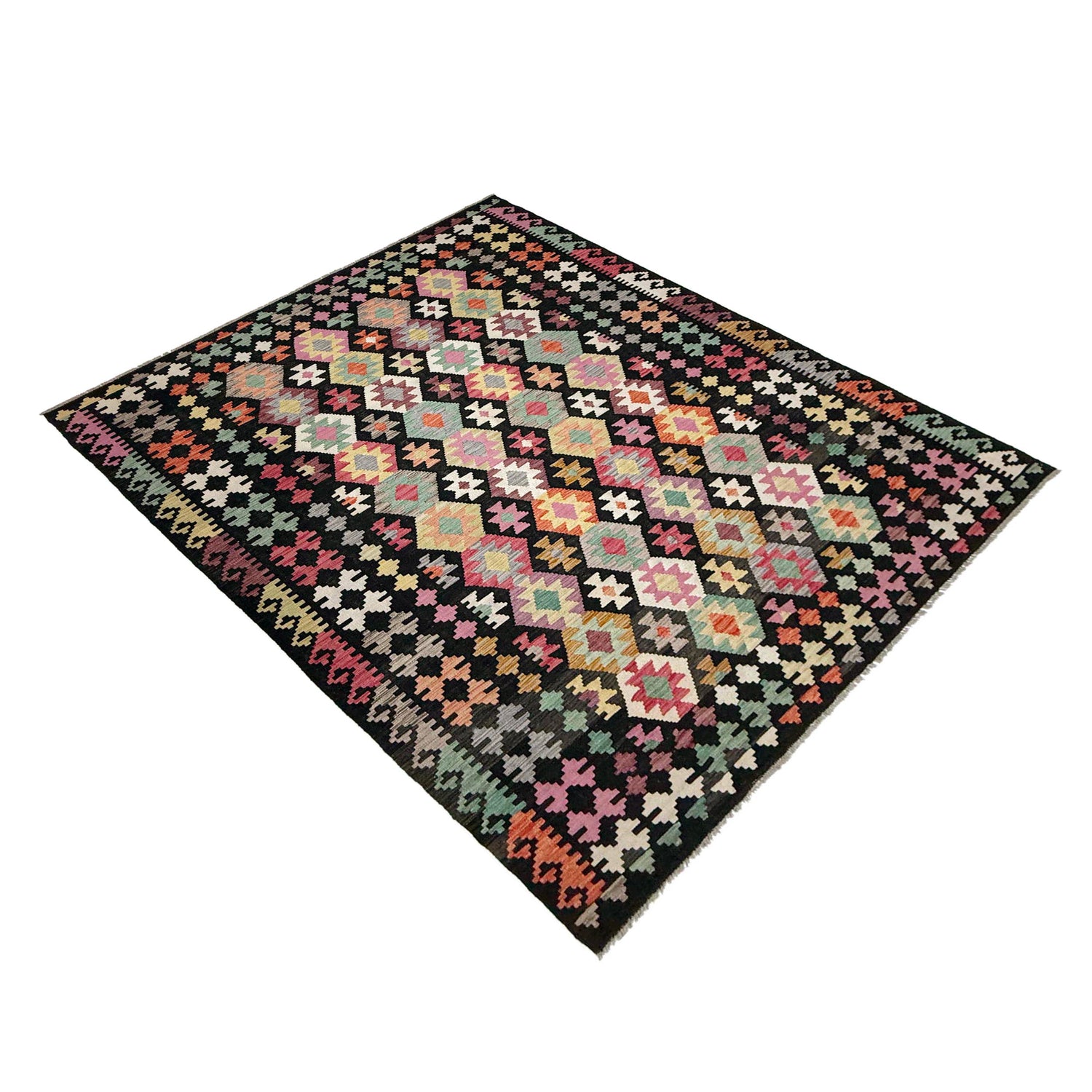 Handmade Multi Kilim Geometric 7x10 ft