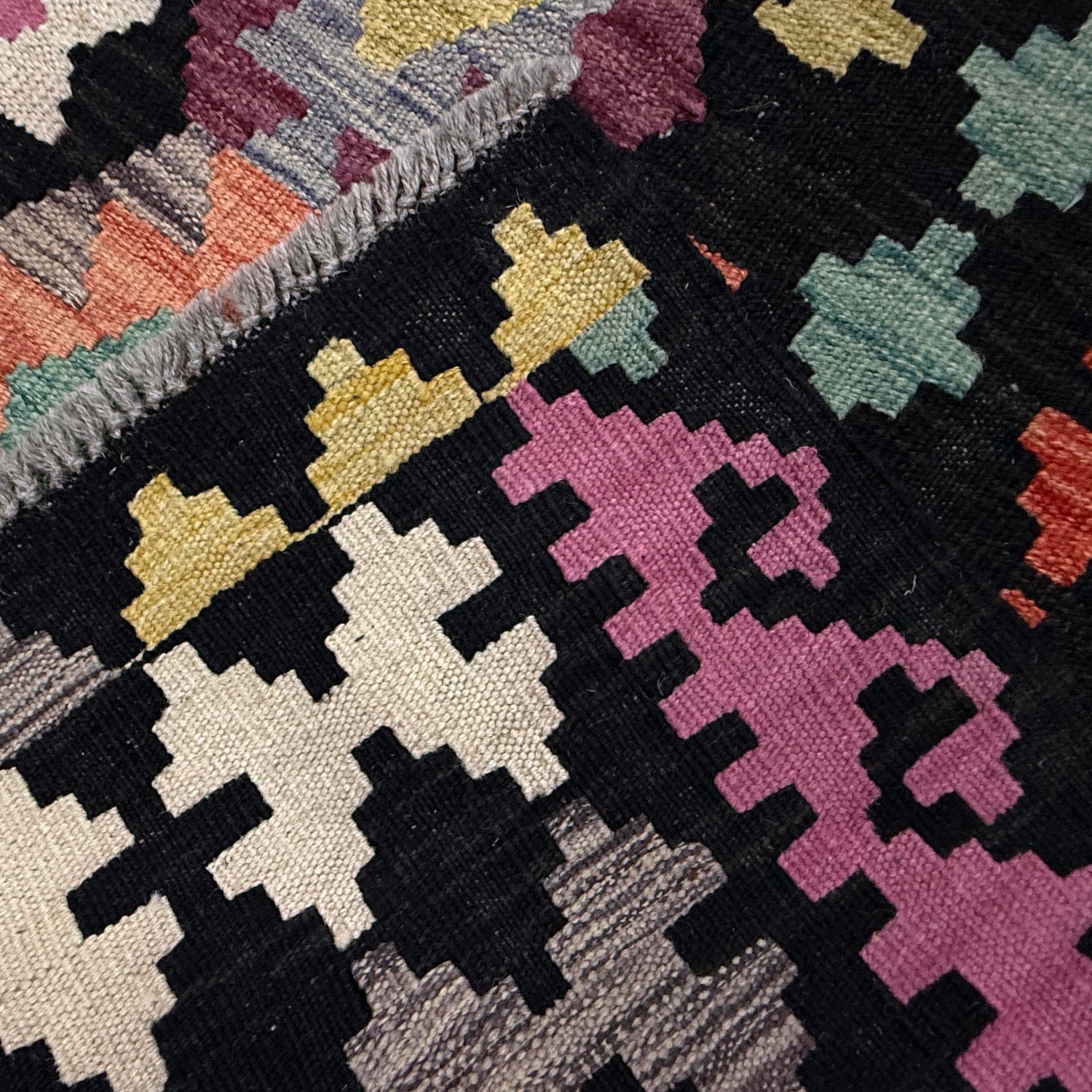 Handmade Multi Kilim Geometric 7x10 ft