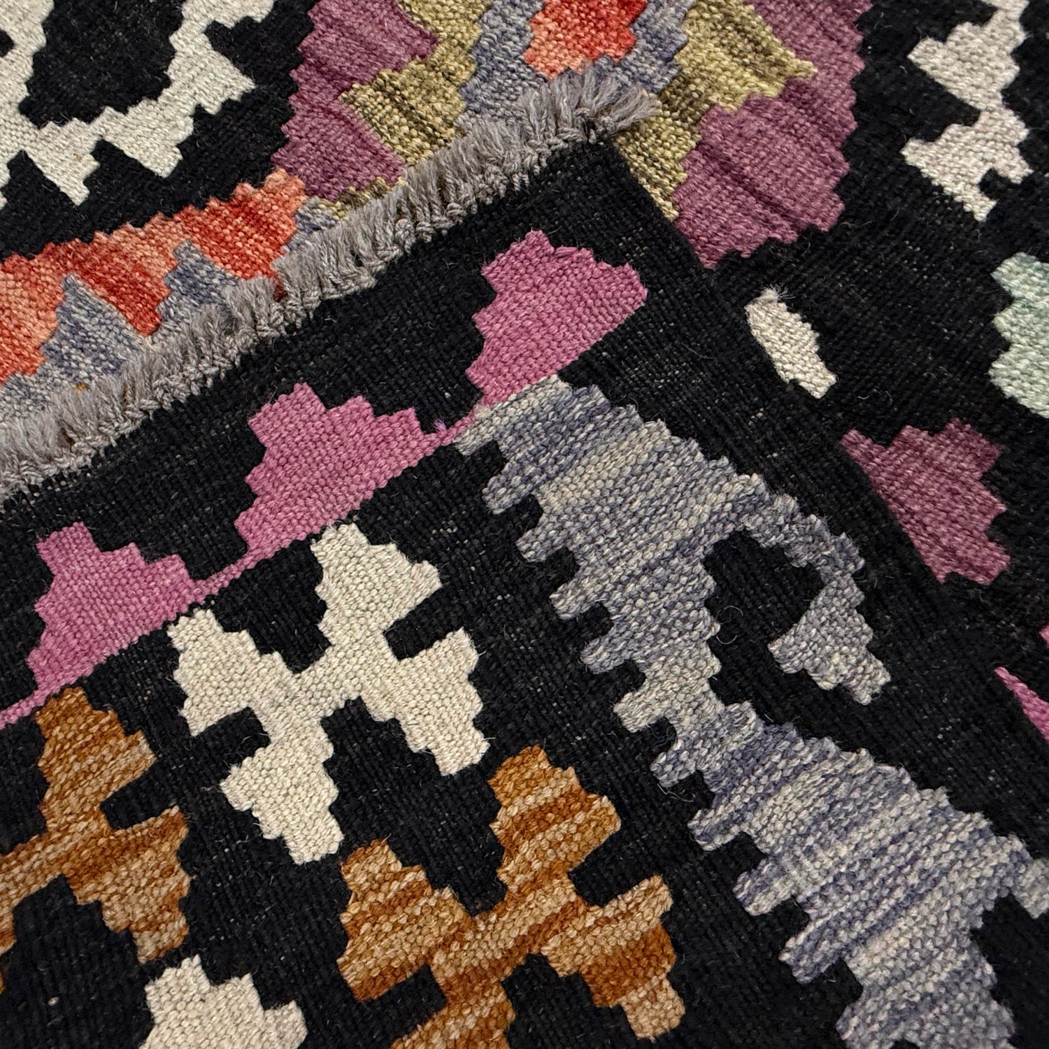 Handmade Multi Kilim Geometric 7x10 ft