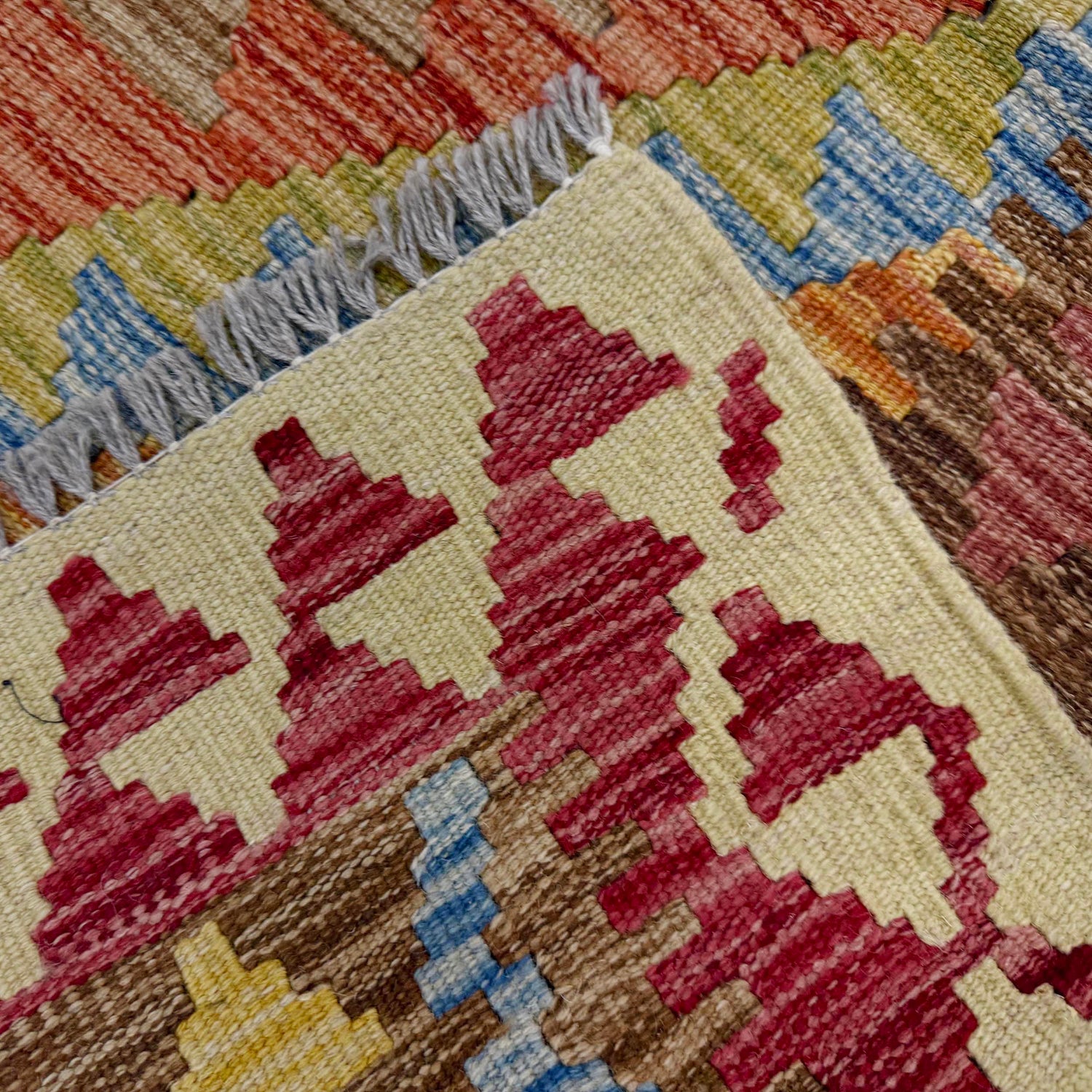 Handmade Multi Kilim Geometric 3x5 ft