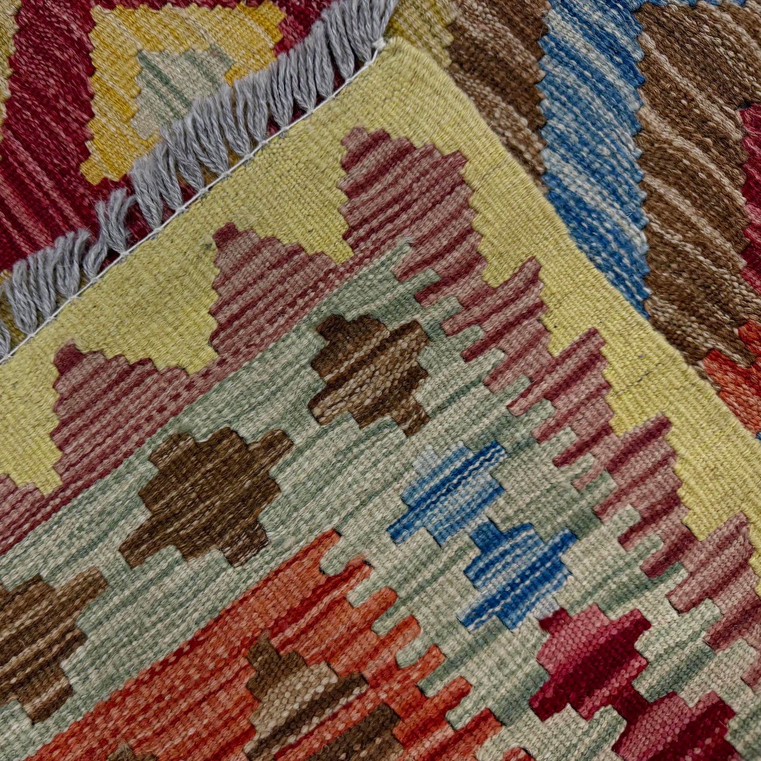 Handmade Multi Kilim Geometric 3x5 ft