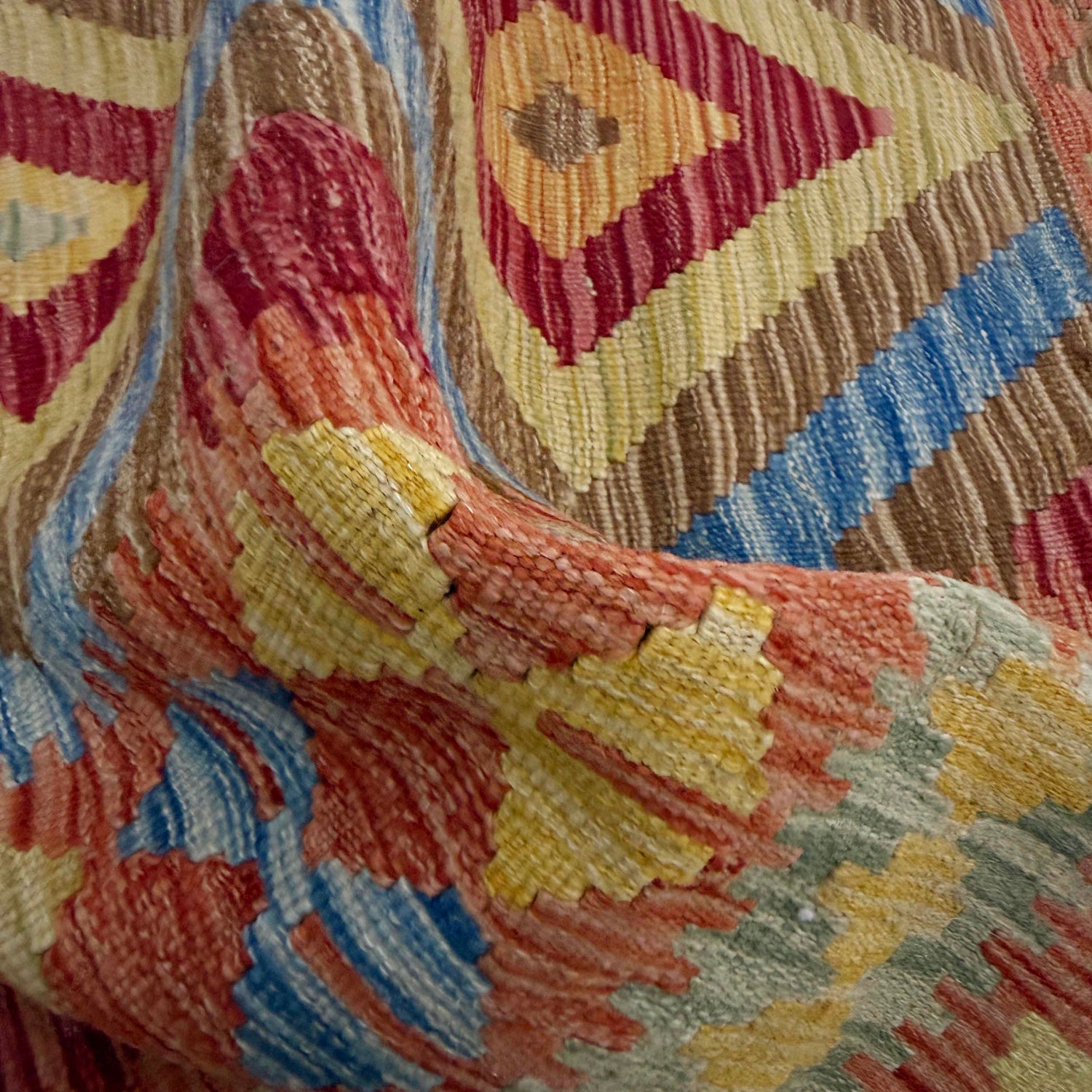 Handmade Multi Kilim Geometric 3x5 ft