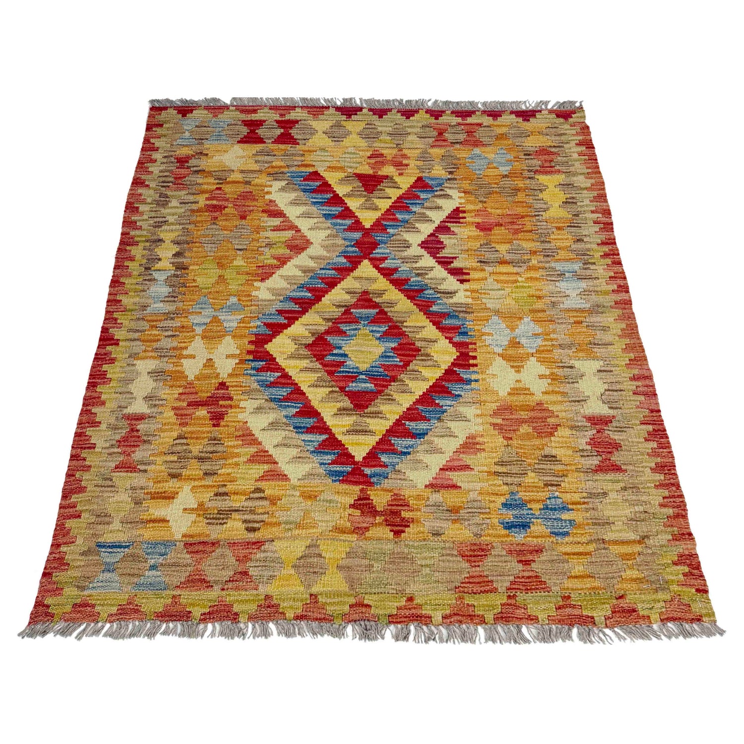 Handmade Multi Kilim Geometric 3x5 ft