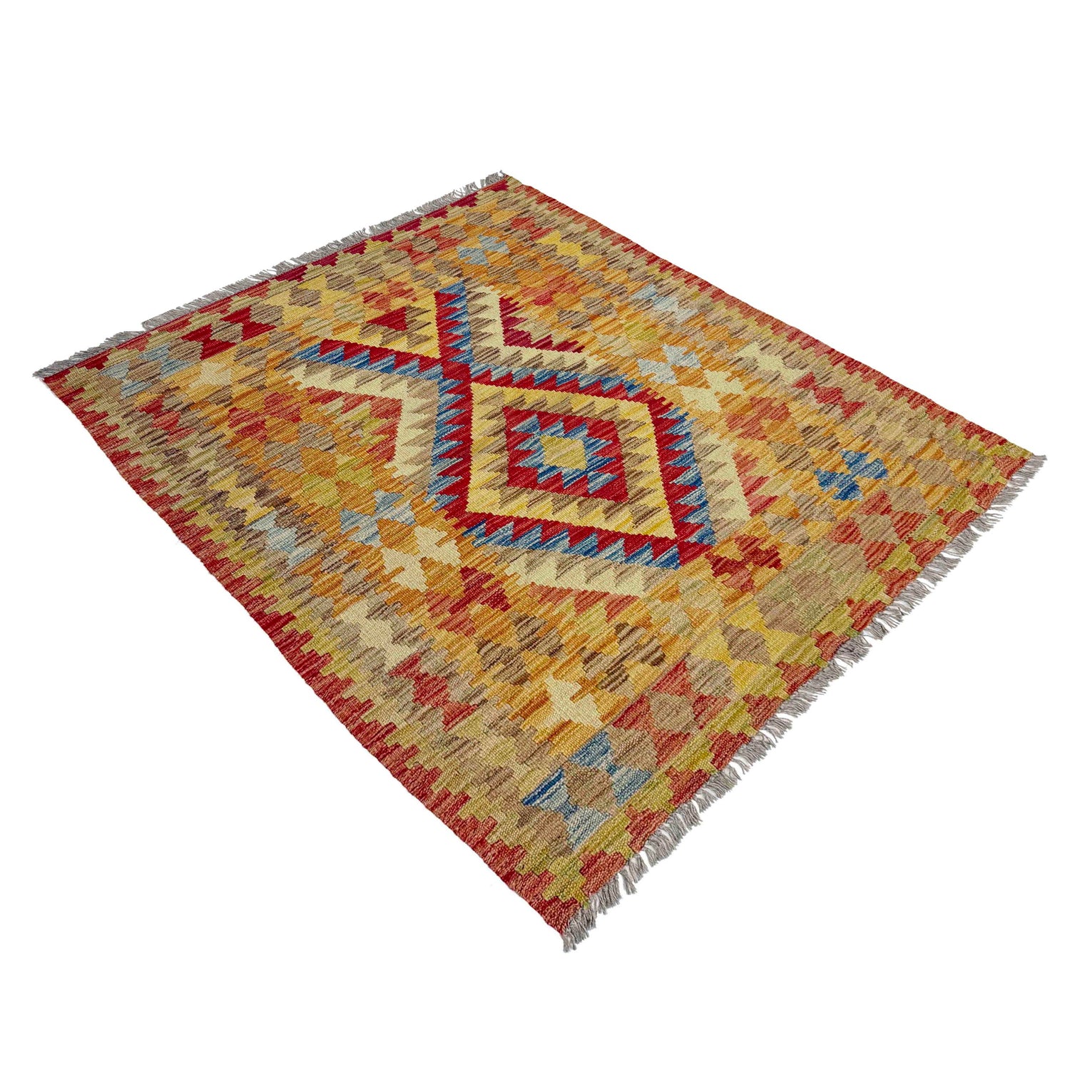 Handmade Multi Kilim Geometric 3x5 ft