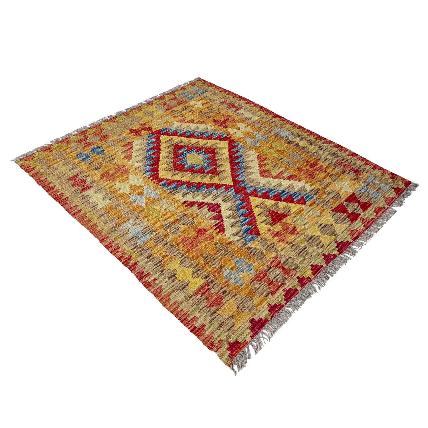 Handmade Multi Kilim Geometric 3x5 ft