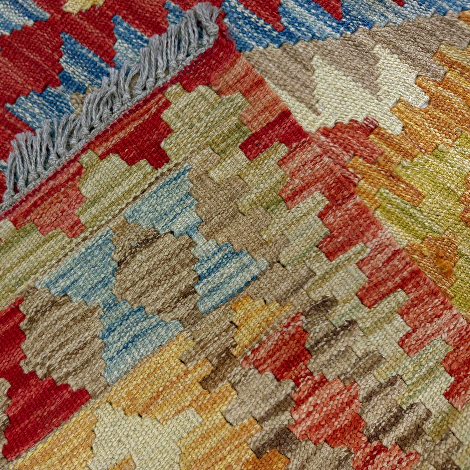 Handmade Multi Kilim Geometric 3x5 ft