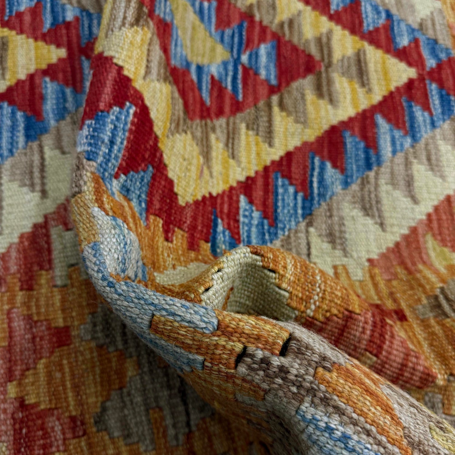 Handmade Multi Kilim Geometric 3x5 ft