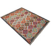 Handmade Multi Kilim Geometric 5x8 ft
