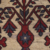 Saghari Kilim Area Rug Handmade Beige Floral 2x4 ft