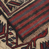 Saghari Kilim Area Rug Handmade Beige Floral 2x4 ft