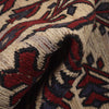 Saghari Kilim Area Rug Handmade Beige Floral 2x4 ft