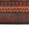 Maimana Kilim Area Rug Handmade Red Floral 6x9 ft