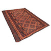 Maimana Kilim Area Rug Handmade Red Floral 6x9 ft