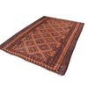 Maimana Kilim Area Rug Handmade Red Floral 6x9 ft