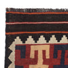 Maimana Kilim Area Rug Handmade Red Floral 7x10 ft