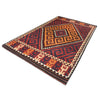 Maimana Kilim Area Rug Handmade Red Floral 7x10 ft