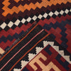 Maimana Kilim Area Rug Handmade Red Floral 7x10 ft