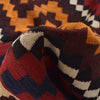 Maimana Kilim Area Rug Handmade Red Floral 7x10 ft