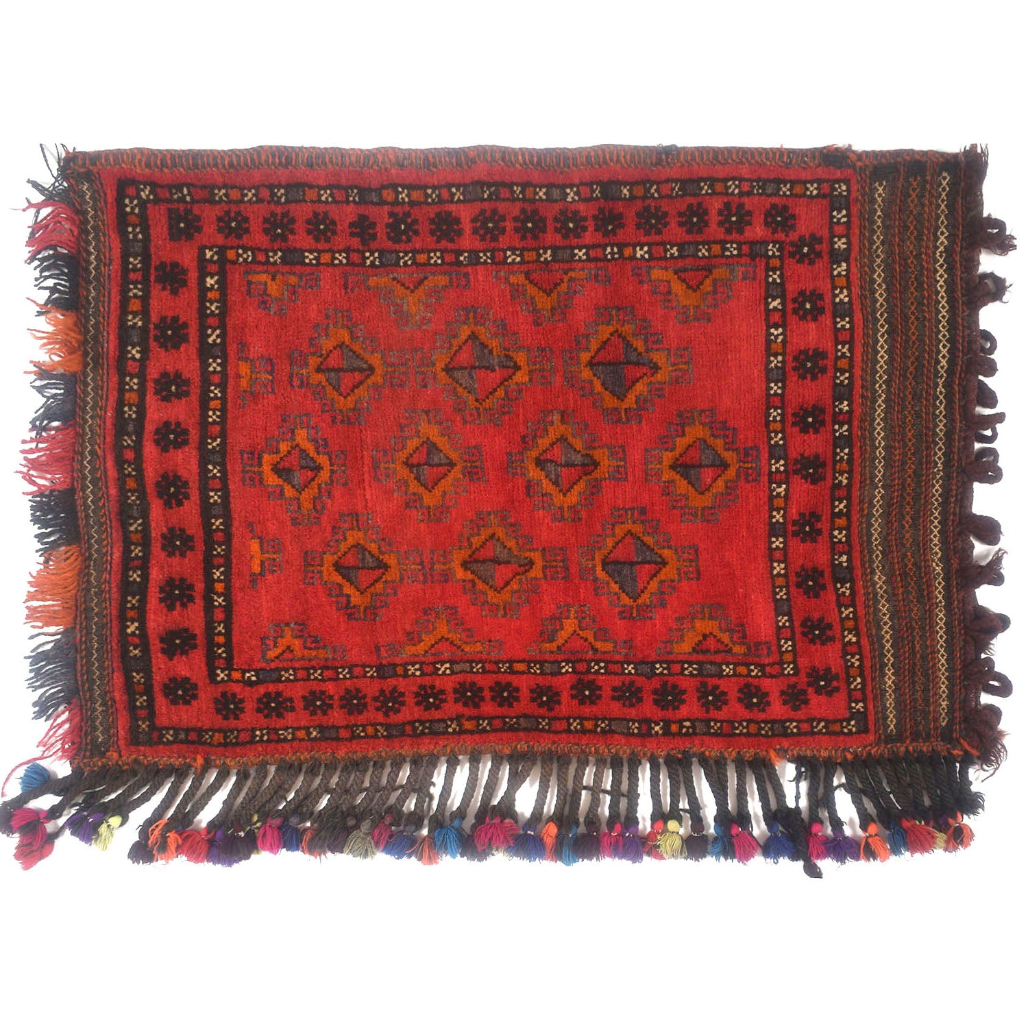 Balisht Area Rug Handmade Multi Floral 2x3 ft