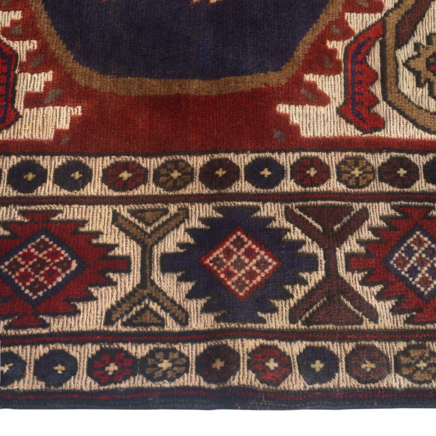 Barjasta Area Rug Handmade Beige Floral 3x5 ft