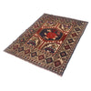 Barjasta Area Rug Handmade Beige Floral 3x5 ft