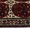 Barjasta Area Rug Handmade Beige Floral 4x6 ft