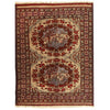 Maliki Kilim Area Rug Handmade Beige Floral 5x6 ft