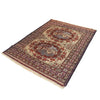 Maliki Kilim Area Rug Handmade Beige Floral 5x6 ft