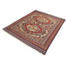Maliki Kilim Area Rug Handmade Beige Floral 5x6 ft