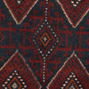 Mashwani Runner Rug Handmade Deep Red Geometric 12' Runner
