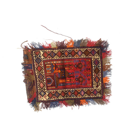 Balisht Area Rug Handmade Multi Prayer Design 2x3 ft