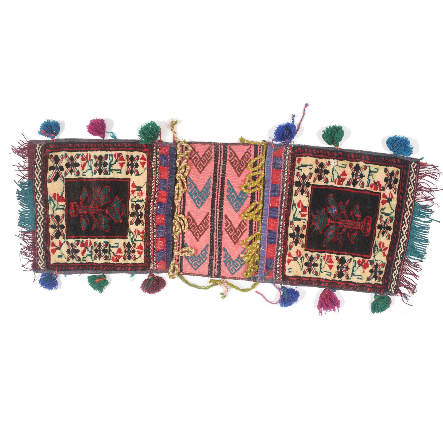 Saddle Bag Handmade Multi Floral 1x2 ft