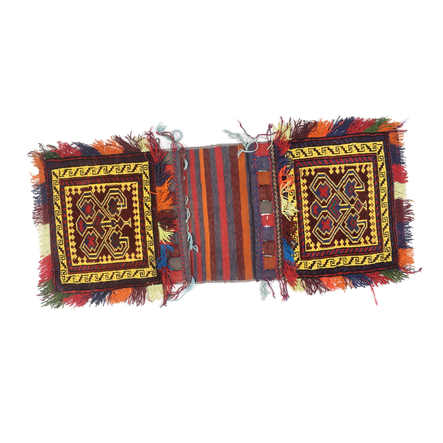 Saddle Bag Handmade Multi Floral 2x4 ft