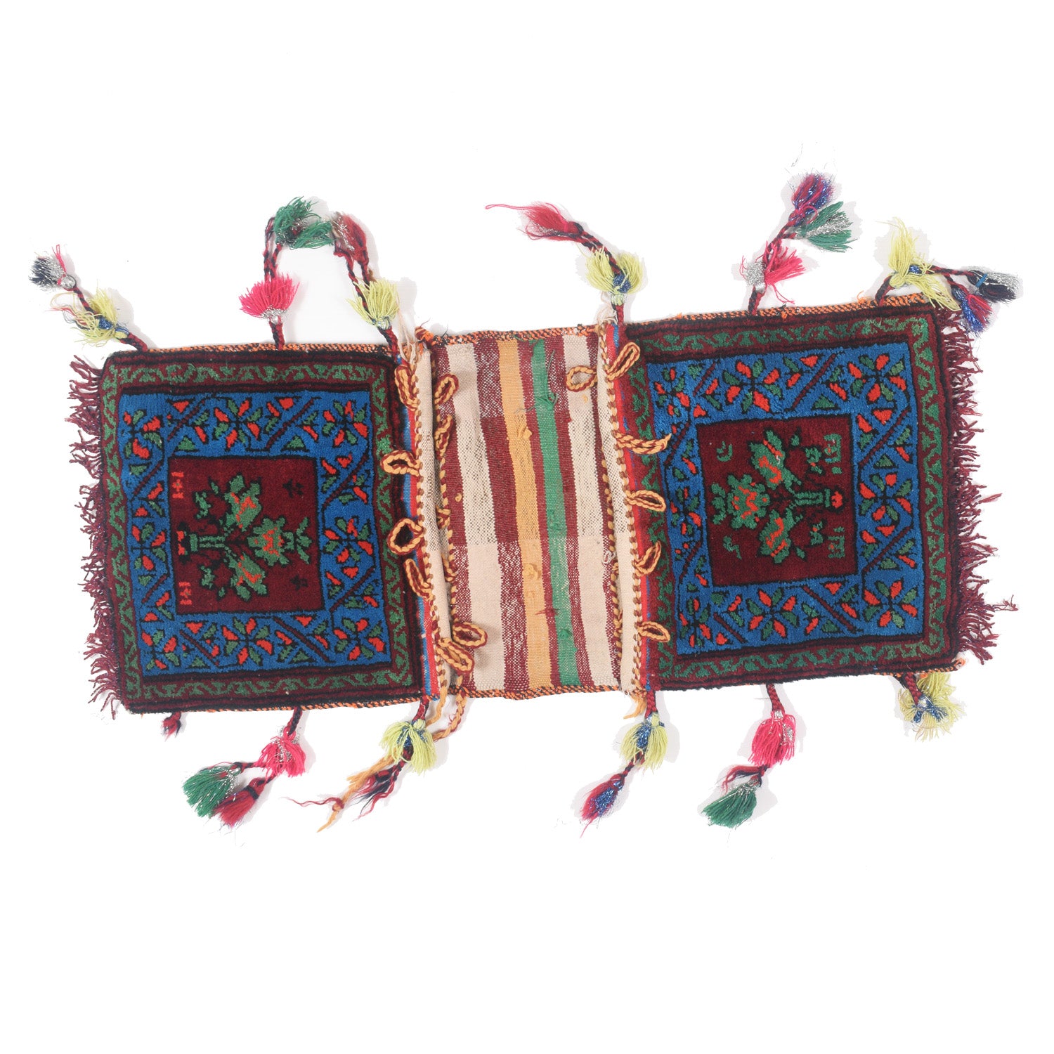 Saddle Bag Handmade Multi Floral 1x2 ft