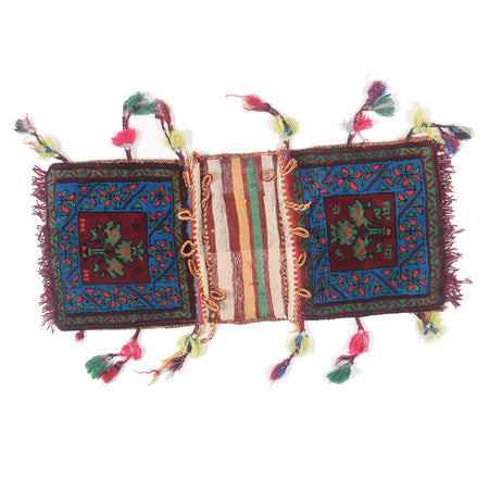 Saddle Bag Handmade Multi Floral 1x2 ft