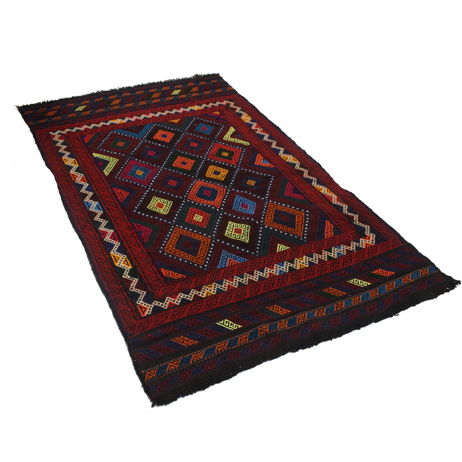 Suzuni Kilim Runner Handmade Multi 4x7 ft