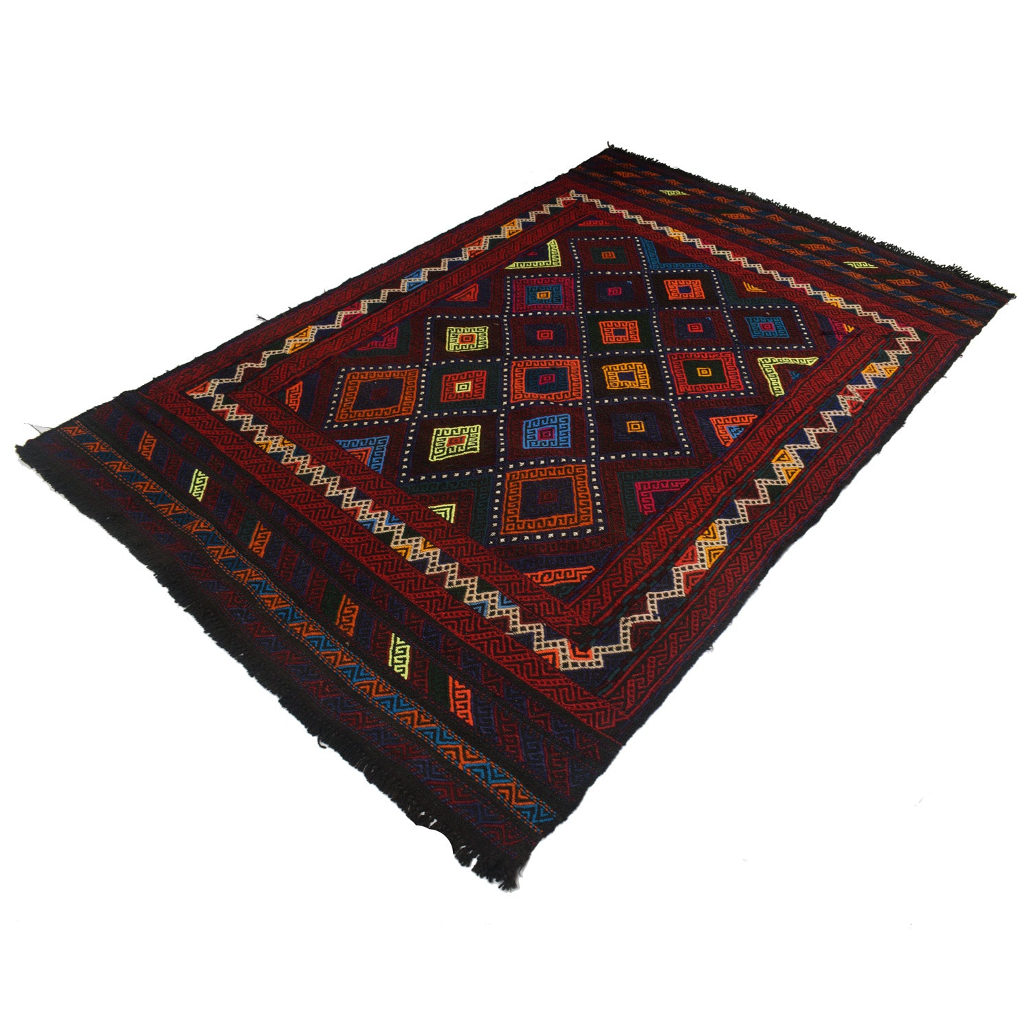 Suzuni Kilim Runner Handmade Multi 4x7 ft