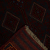 Mashwani Runner Handmade Deep Red Geometric 12' Runner