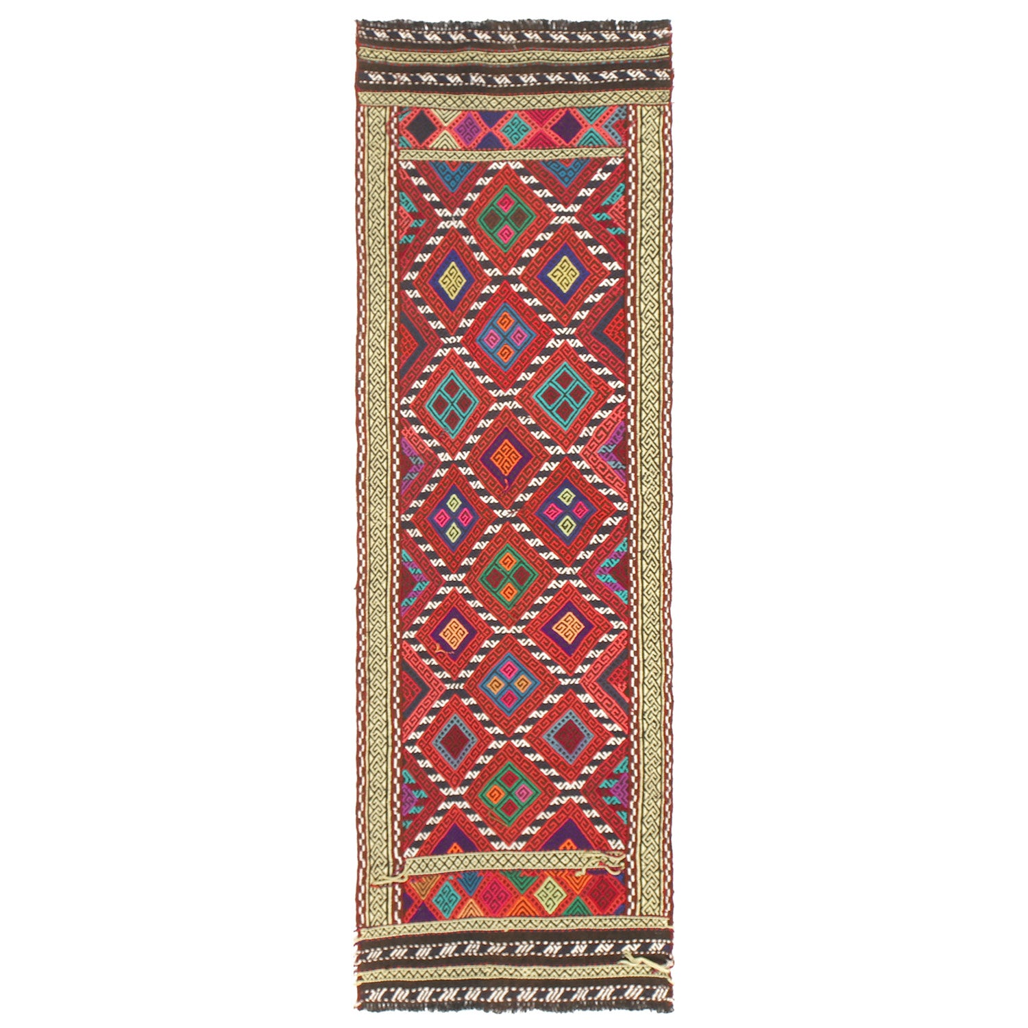 Suzuni Kilim Runner Handmade Multi 8' Runner
