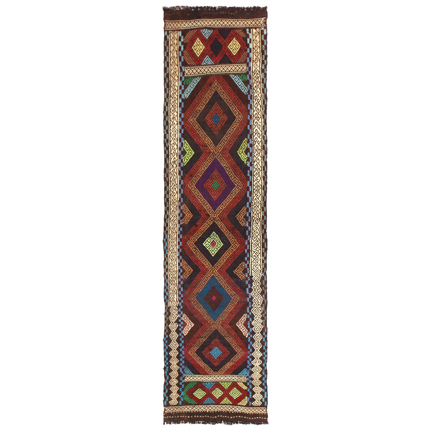 Suzuni Kilim Runner Handmade Multi 8' Runner