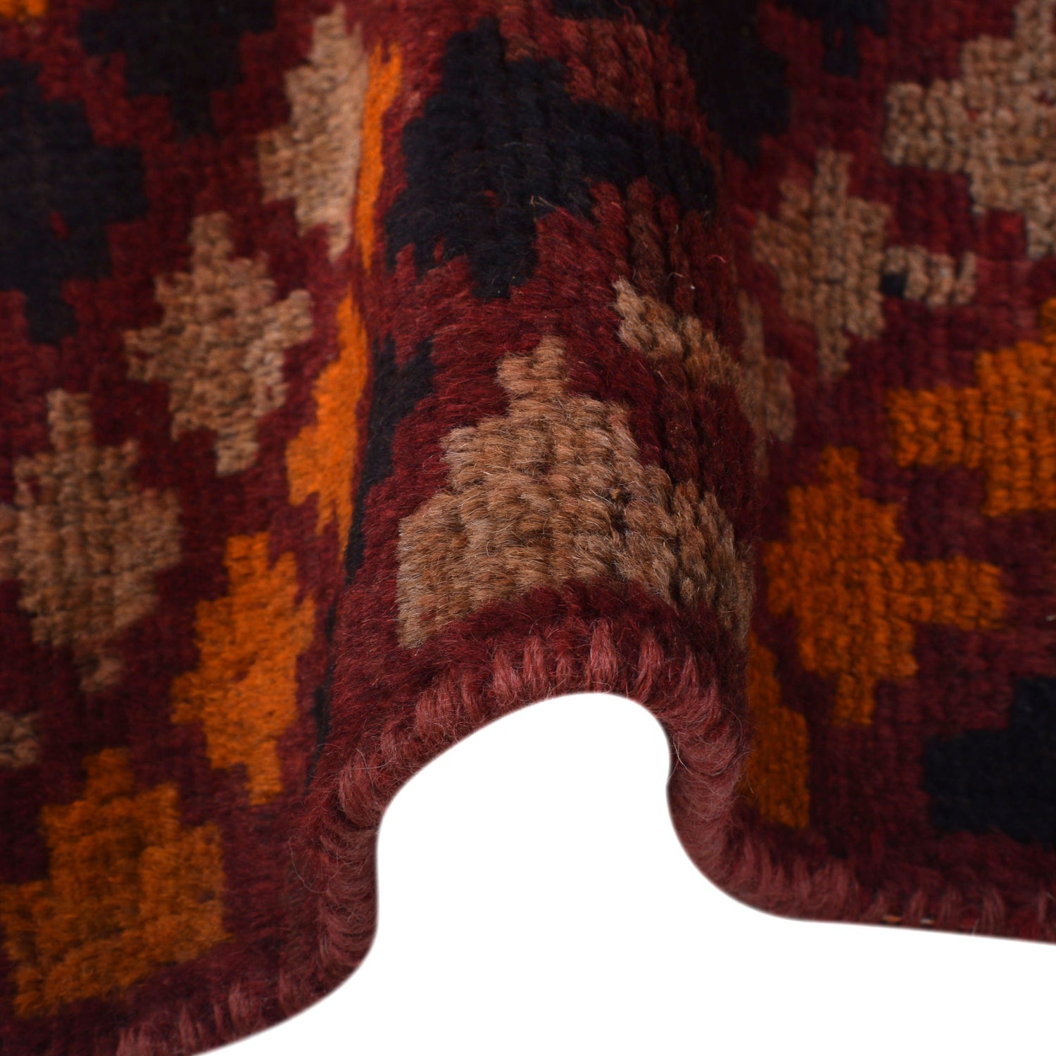 Baluchi Rug Handmade Multi Geometric 4x6 ft