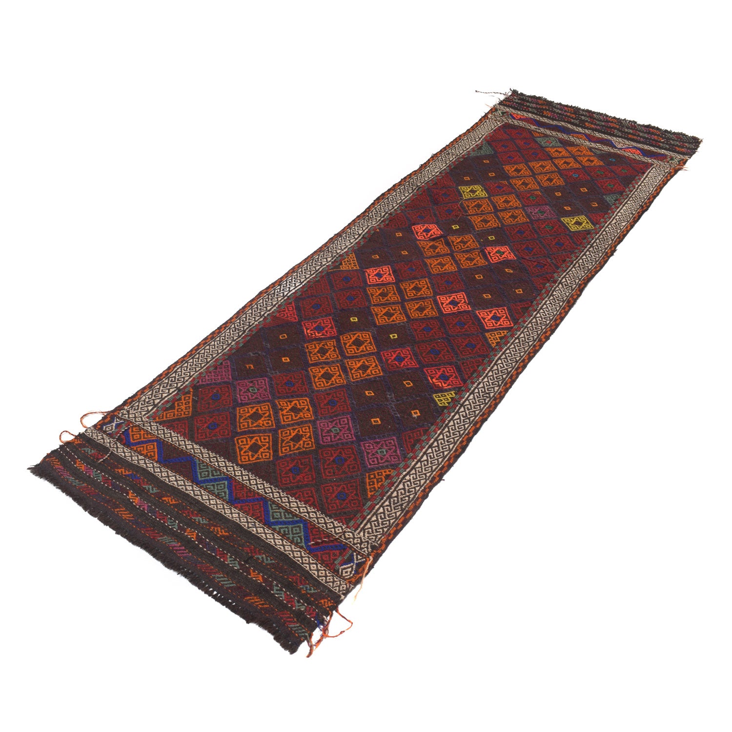 Suzuni Kilim Runner Handmade Multi 8' Runner